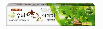 Зубная паста "Our Herb Story" Green tea С экстрактом зеленого чая